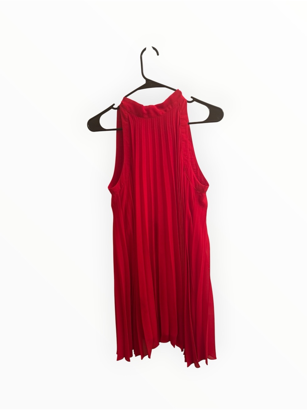 Stunning Red Pleated Dress – Size XS ❤️